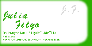 julia filyo business card